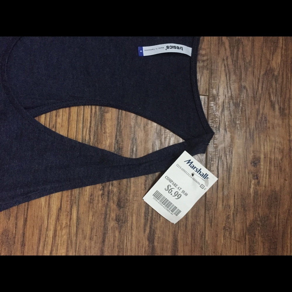 Navy Racer Back Tank NWT